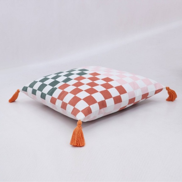 5/$15 Target | Boho Checkered Throw Pillow 14 X 14 - Picture 3 of 9